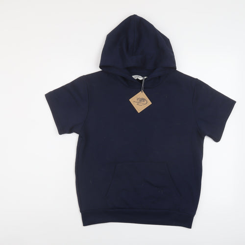 Kangoroo Boys Blue Polyester Pullover Hoodie Size 11-12 Years Pullover