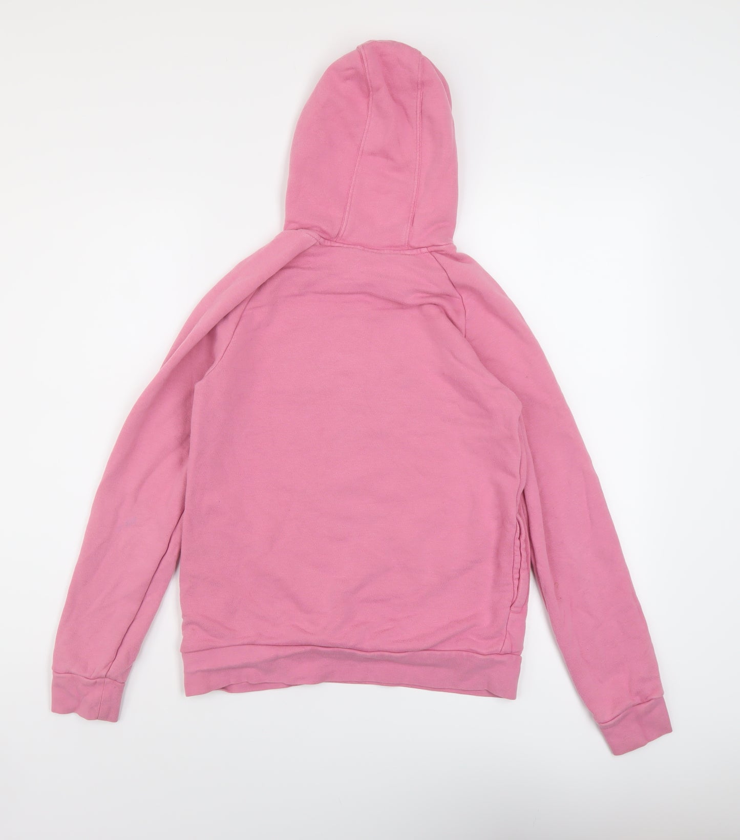 adidas Girls Pink Cotton Pullover Hoodie Size 13-14 Years Pullover
