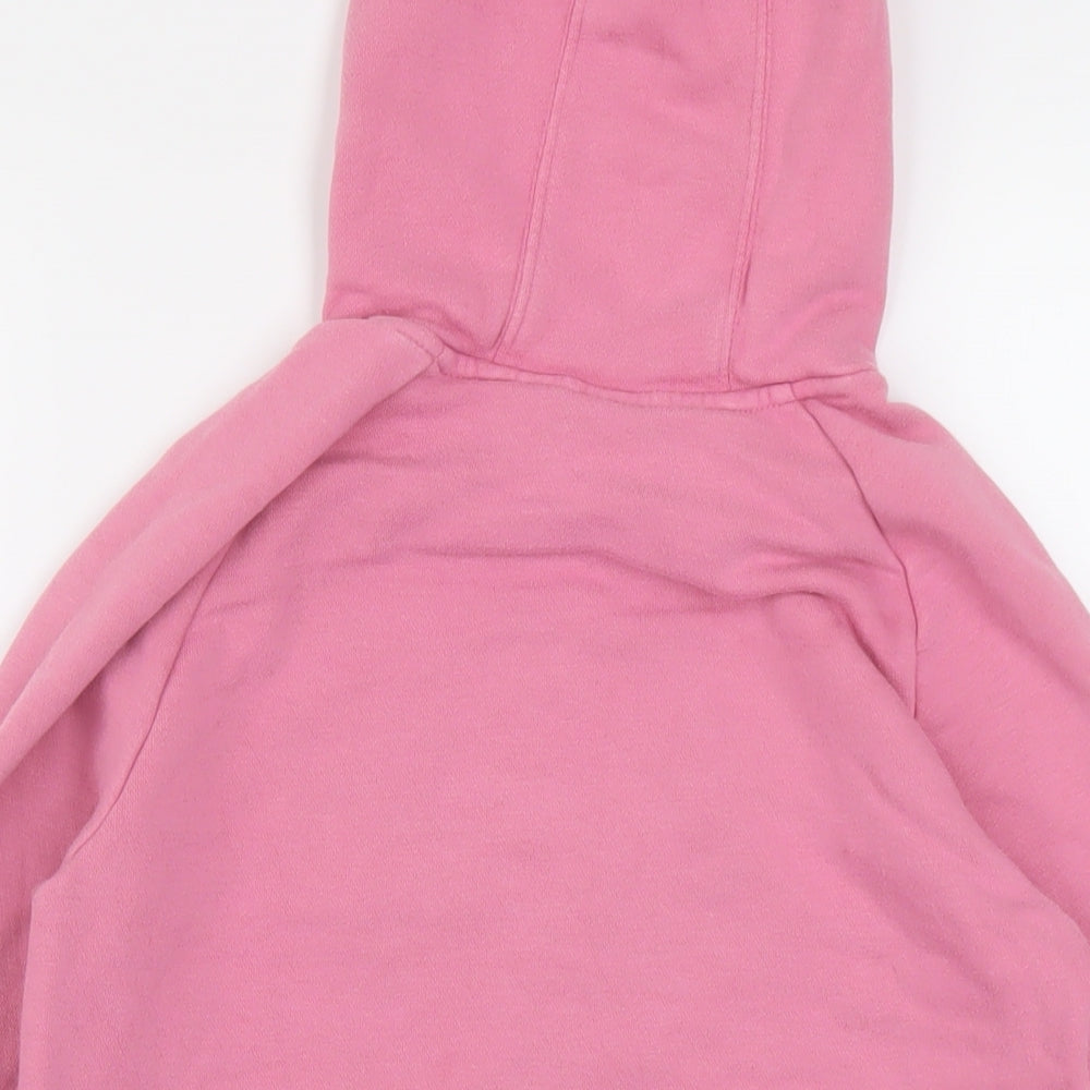 adidas Girls Pink Cotton Pullover Hoodie Size 13-14 Years Pullover
