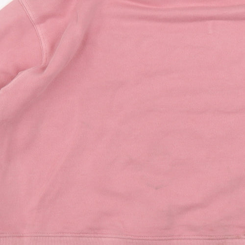 Marks and Spencer Womens Pink Cotton Pullover Sweatshirt Size XS Pullover