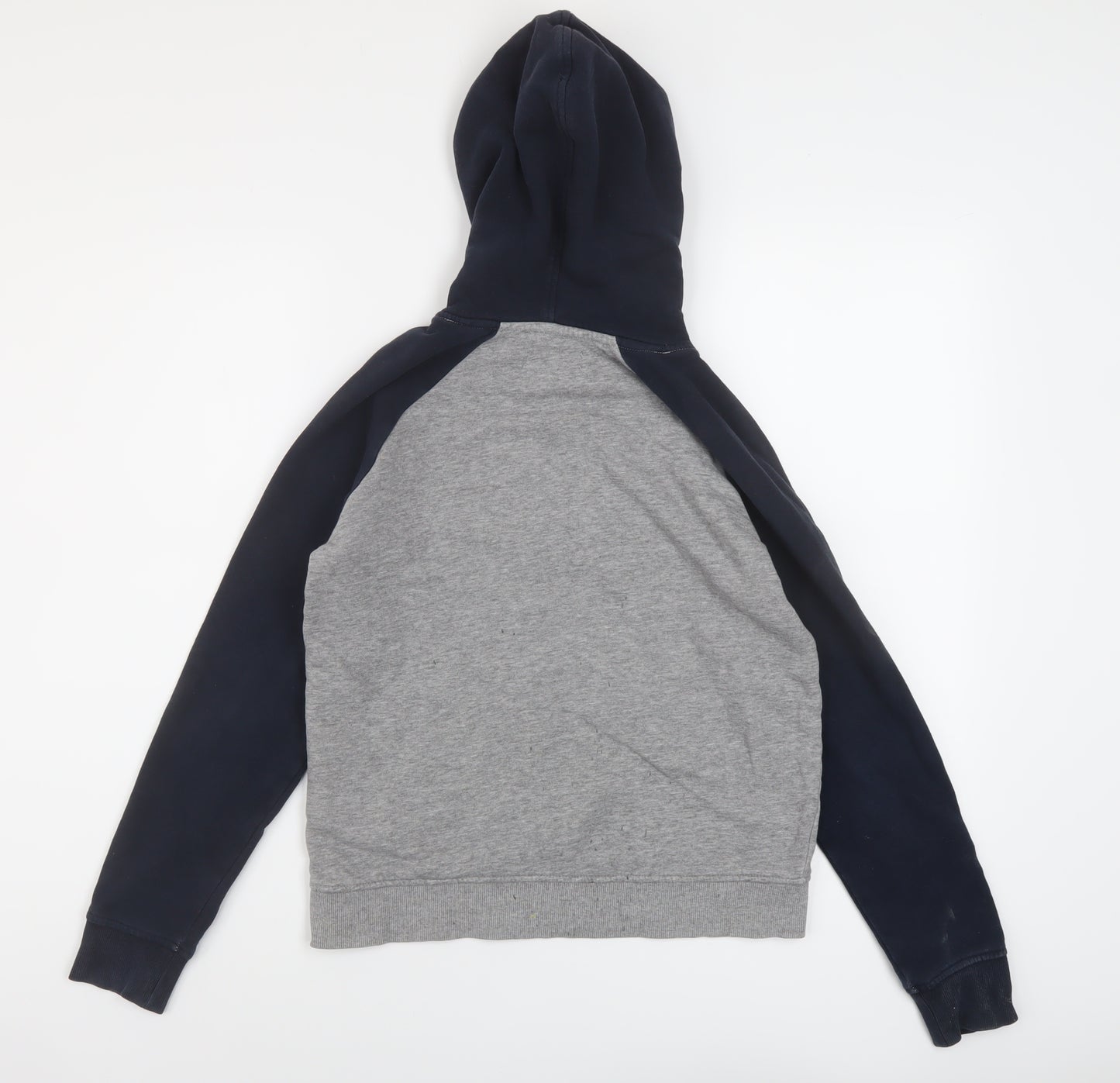 JACK & JONES Boys Grey Cotton Pullover Hoodie Size 12 Years Pullover