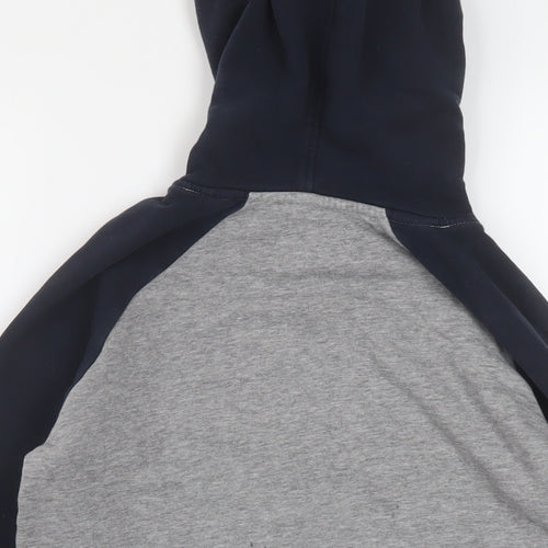JACK & JONES Boys Grey Cotton Pullover Hoodie Size 12 Years Pullover