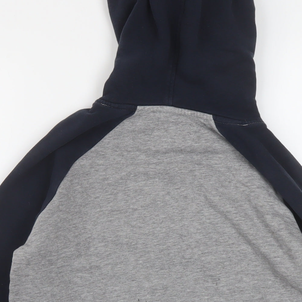 JACK & JONES Boys Grey Cotton Pullover Hoodie Size 12 Years Pullover