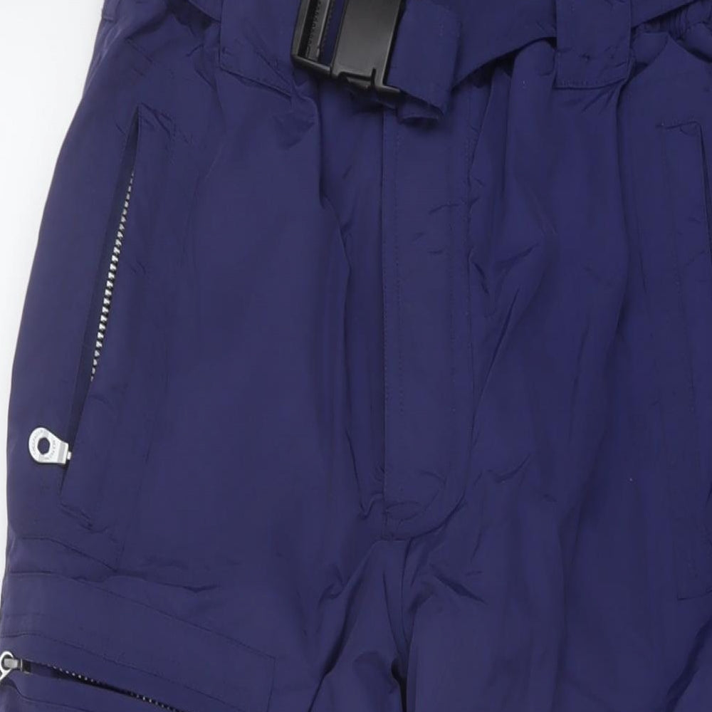 Trespass Boys Blue Nylon Snow Pants Trousers Size 11-12 Years Regular Zip