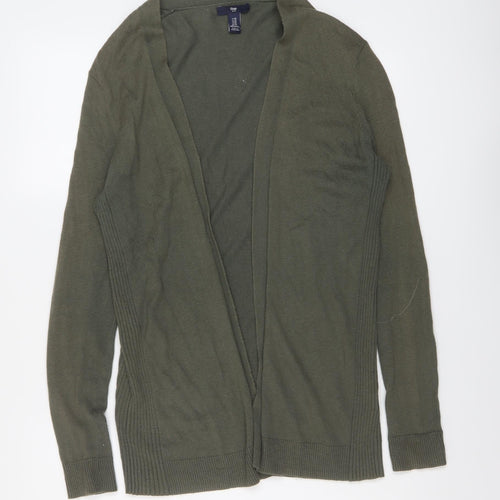 Gap Womens Green V-Neck Cotton Cardigan Jumper Size XS