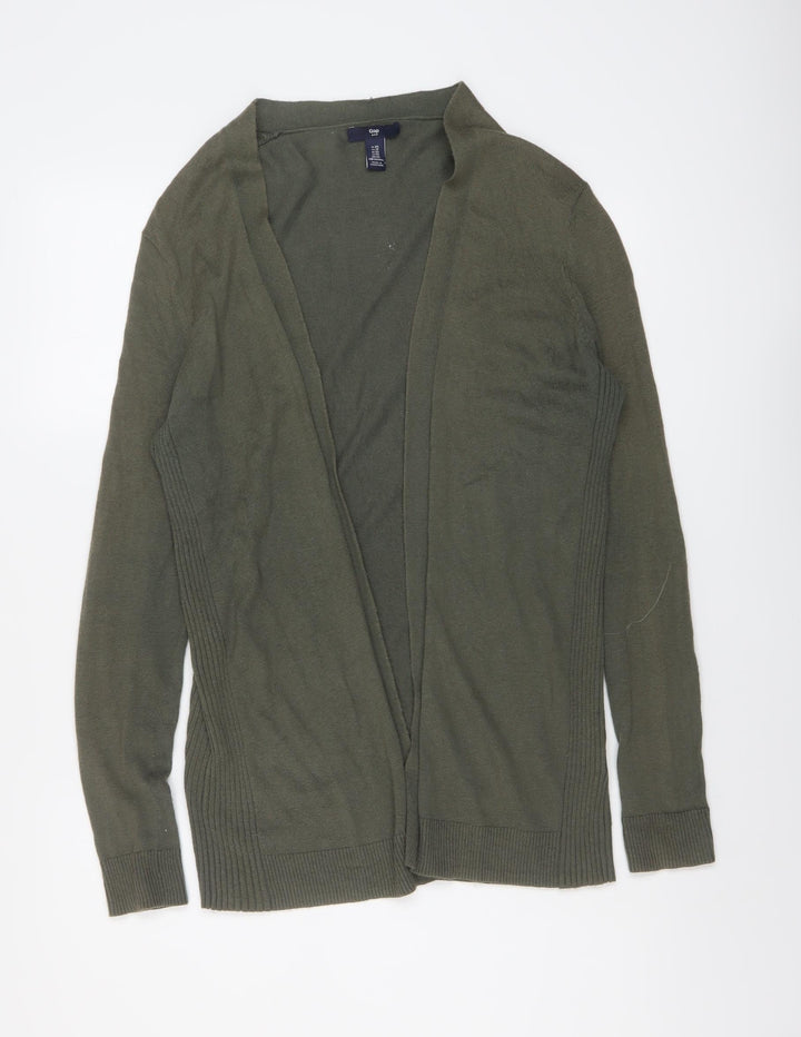 Gap Womens Green V-Neck Cotton Cardigan Jumper Size XS