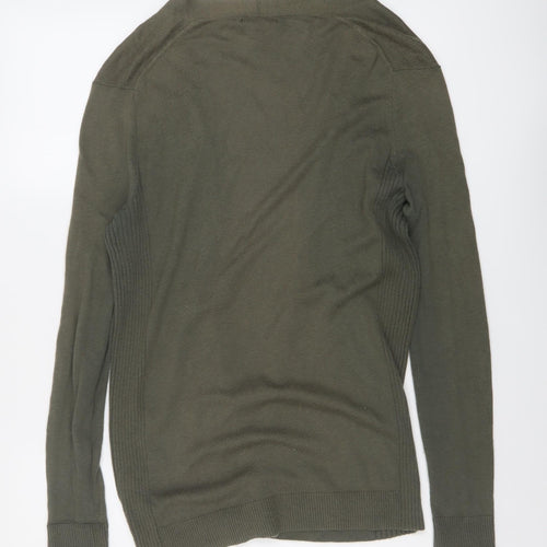 Gap Womens Green V-Neck Cotton Cardigan Jumper Size XS
