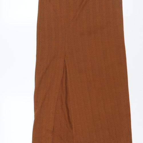 Vetiver Womens Brown Polyester Maxi Skirt Size 12