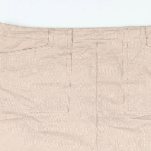 BDG Womens Pink Cotton Mini Skirt Size L Zip