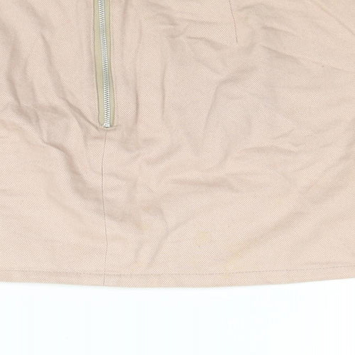 BDG Womens Pink Cotton Mini Skirt Size L Zip