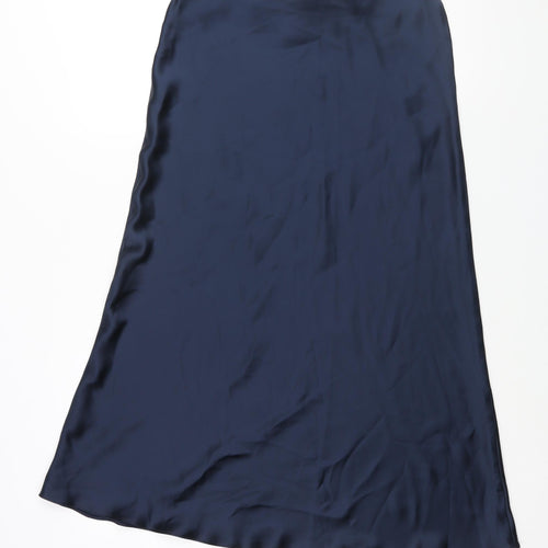 New Look Womens Blue Polyester A-Line Skirt Size 12