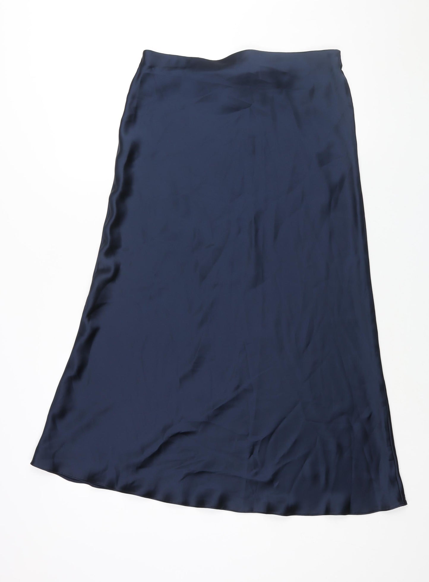 New Look Womens Blue Polyester A-Line Skirt Size 12