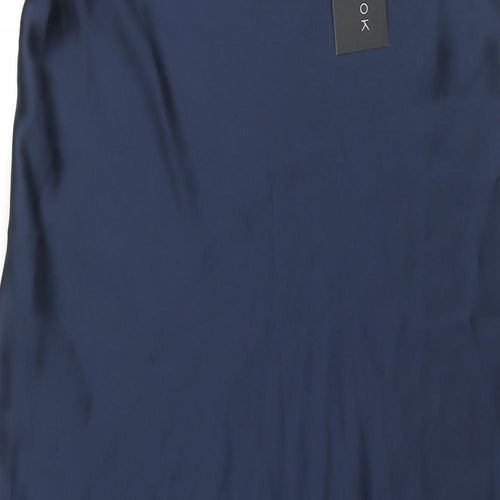 New Look Womens Blue Polyester A-Line Skirt Size 12