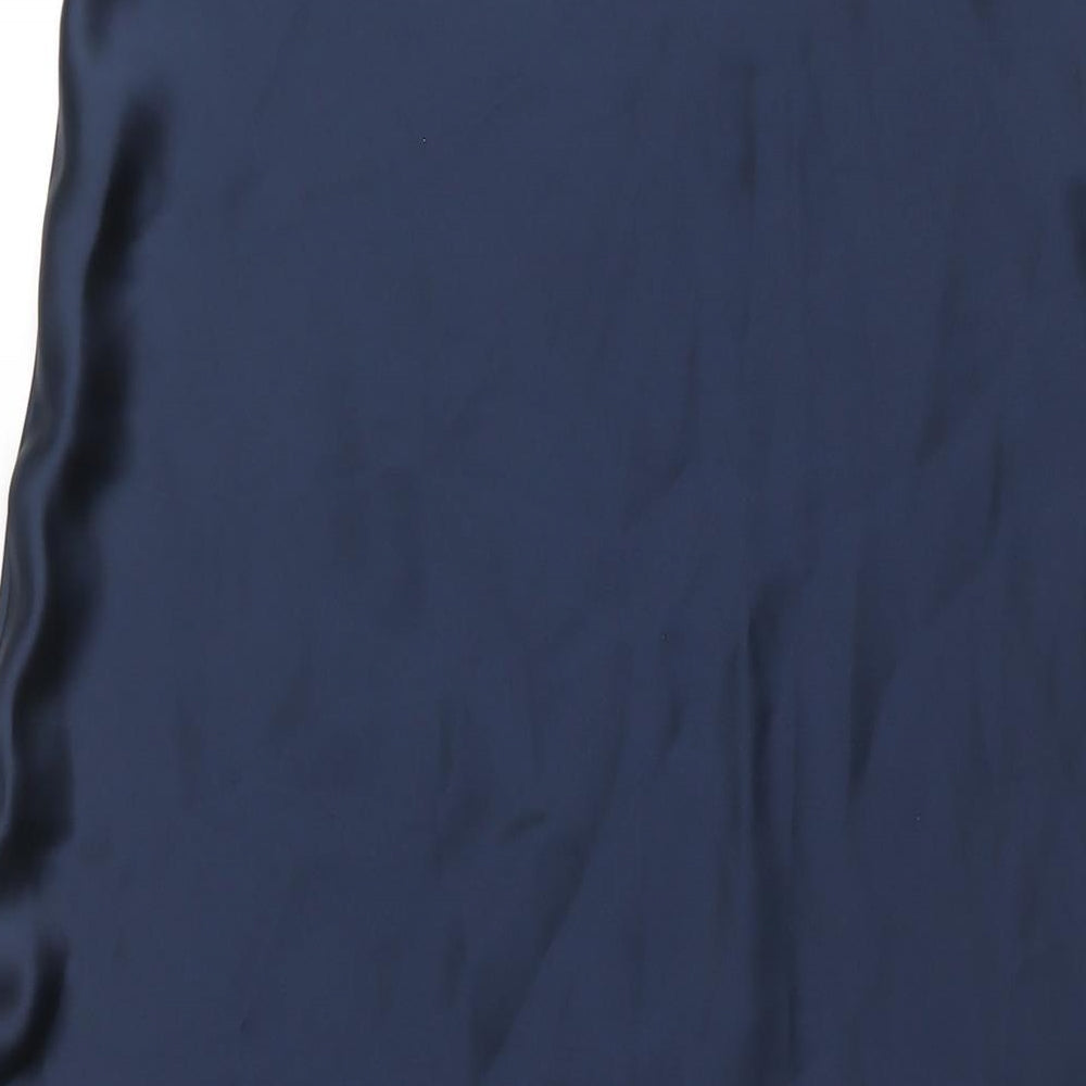New Look Womens Blue Polyester A-Line Skirt Size 12