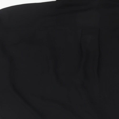 ASOS Womens Black Polyester Basic Blouse Size 8 Collared