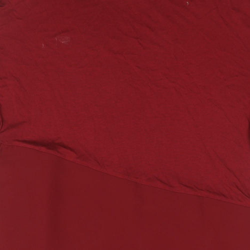 Phase Eight Womens Red Viscose Basic Blouse Size 8 Round Neck