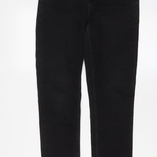 New Look Womens Black Cotton Skinny Jeans Size 10 L29 in Regular Zip - Pockets