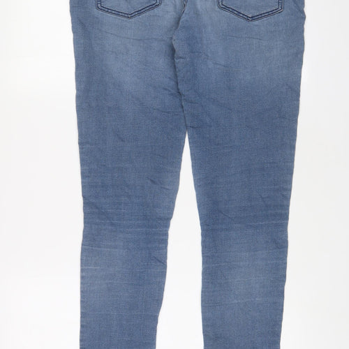 Marks and Spencer Womens Blue Cotton Jegging Jeans Size 12 L30 in Regular
