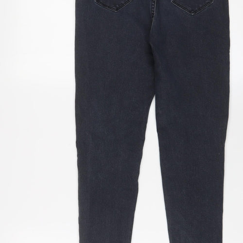 PRETTYLITTLETHING Womens Grey Cotton Skinny Jeans Size 6 L26 in Regular Zip
