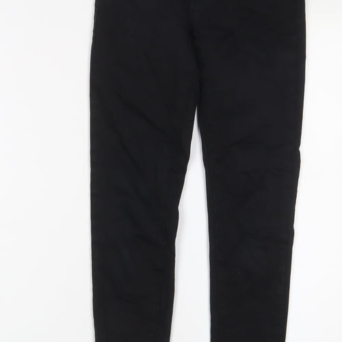 Queen Hearts Womens Black Cotton Skinny Jeans Size XS L27 in Regular Zip