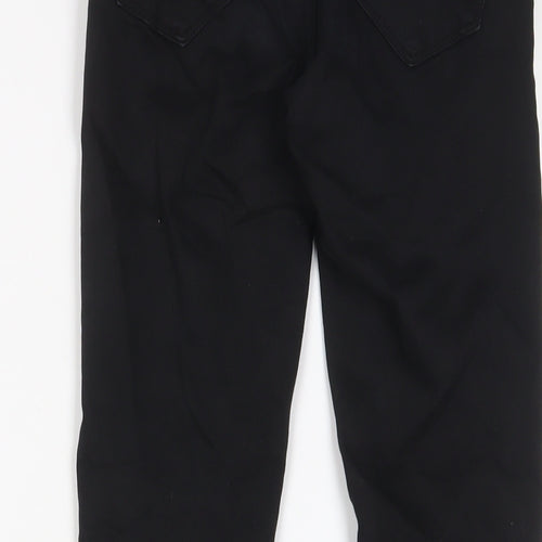 Queen Hearts Womens Black Cotton Skinny Jeans Size XS L27 in Regular Zip