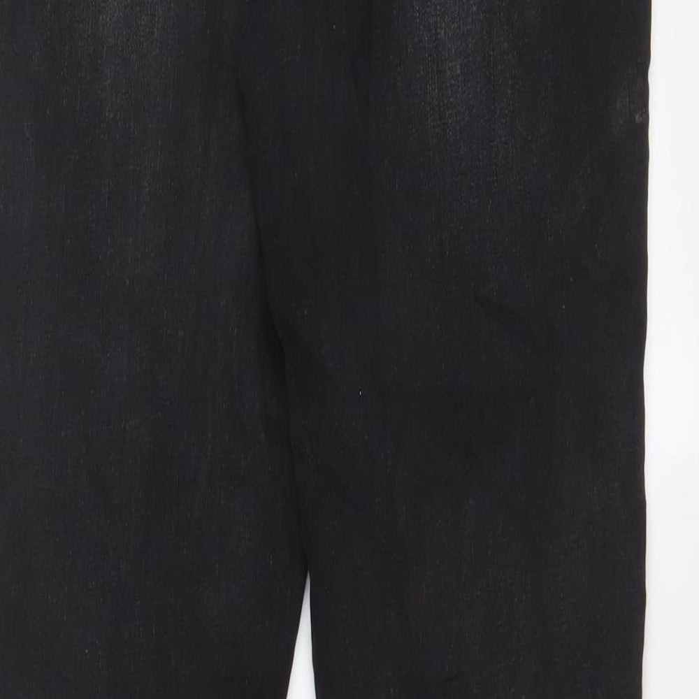Aecupper Womens Grey Cotton Skinny Jeans Size L L30 in Regular Button