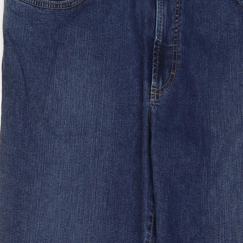 Mac Mens Blue Cotton Straight Jeans Size 40 in L30 in Regular Zip