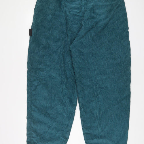 Boohoo Mens Green Polyester Trousers Size 36 in L26 in Relaxed