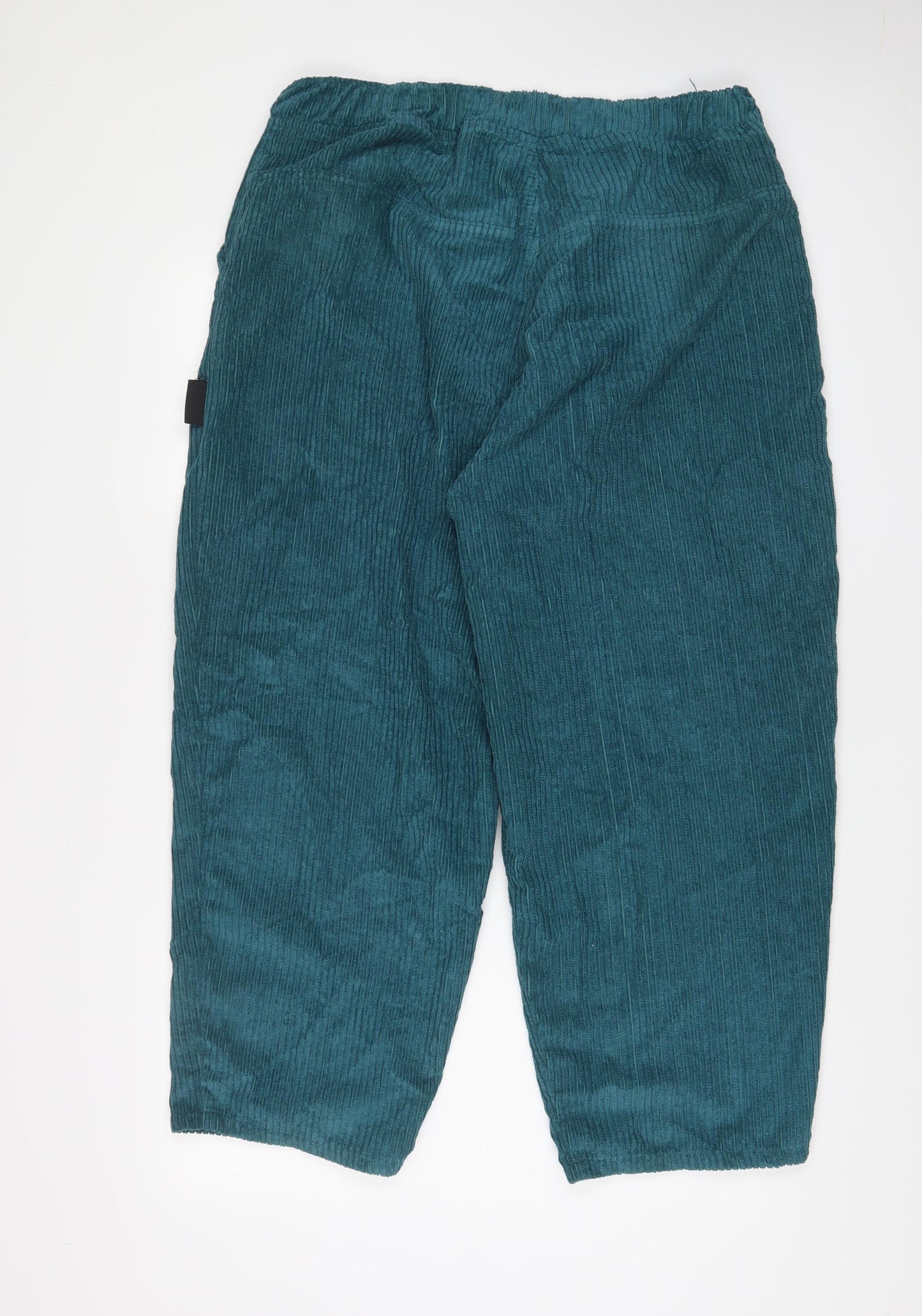 Boohoo Mens Green Polyester Trousers Size 36 in L26 in Relaxed