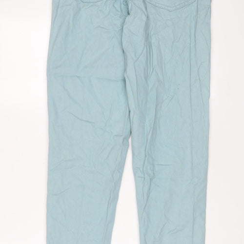 Western Trading Womens Blue Cotton Straight Jeans Size 12 L30 in Regular Zip