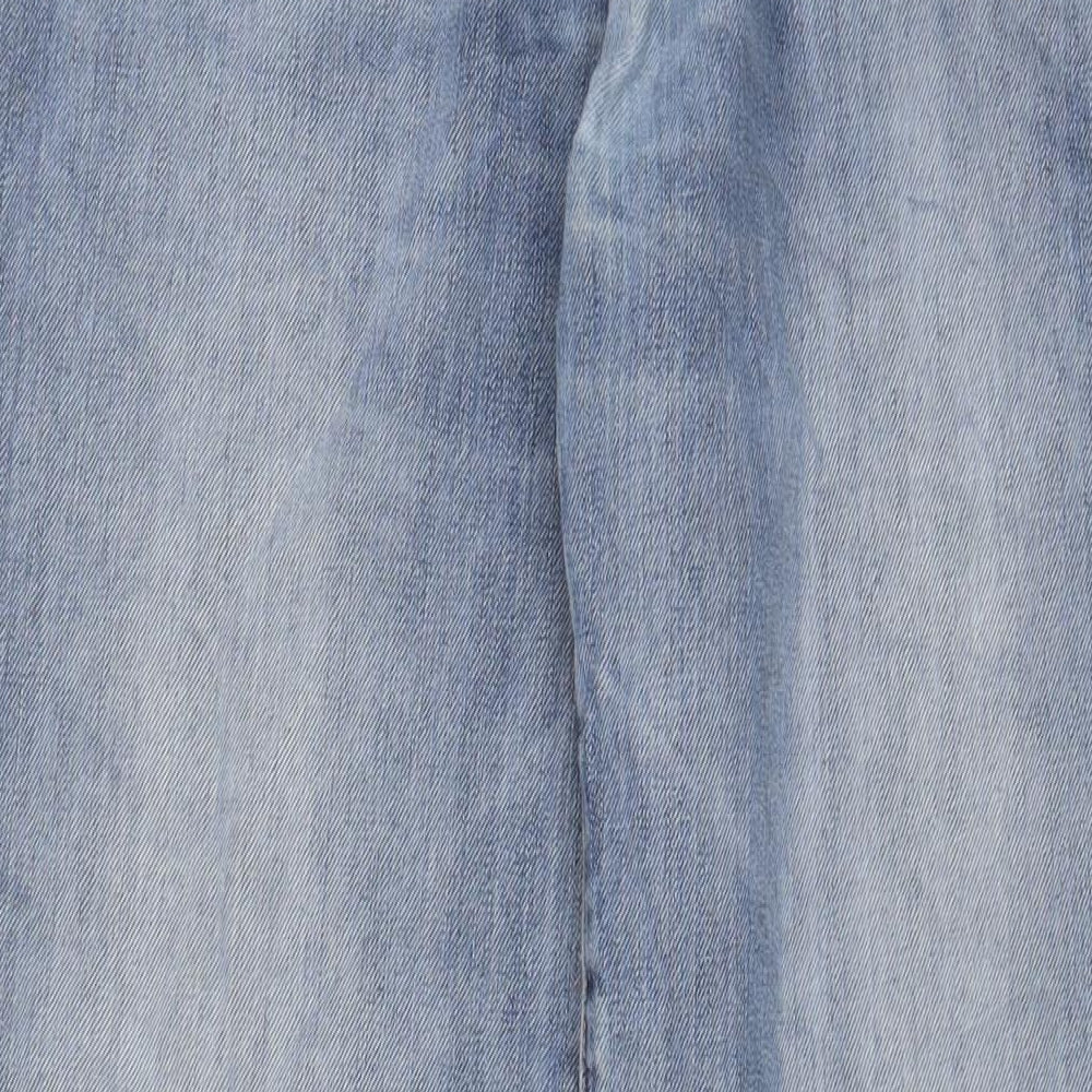 Ben Sherman Mens Blue Cotton Straight Jeans Size 34 in L33 in Regular Zip - Long Leg, Pockets
