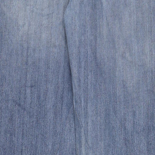 Ben Sherman Mens Blue Cotton Straight Jeans Size 34 in L33 in Regular Zip - Long Leg, Pockets