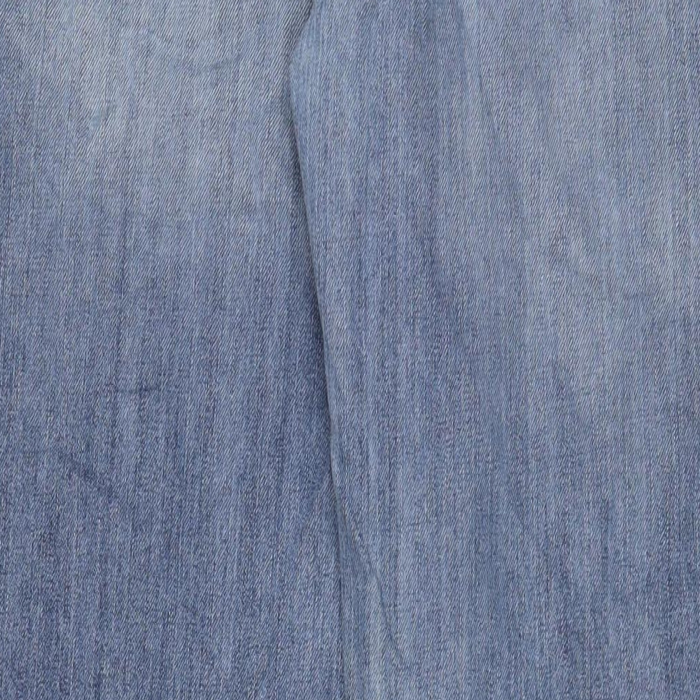 Ben Sherman Mens Blue Cotton Straight Jeans Size 34 in L33 in Regular Zip - Long Leg, Pockets