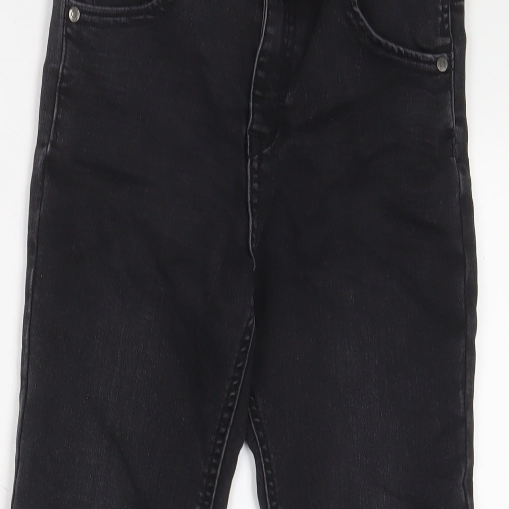 F&F Boys Grey Cotton Skinny Jeans Size 9-10 Years L23 in Regular Zip - Adjustable waist, Pockets