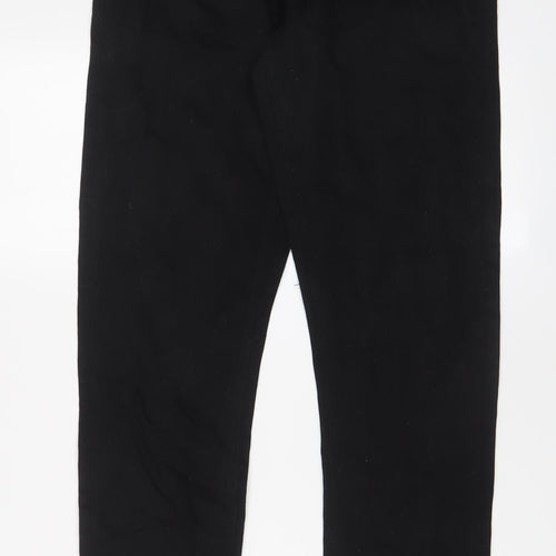 ASOS Mens Black Cotton Straight Jeans Size 30 in L32 in Regular Zip