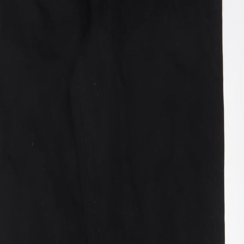 ASOS Mens Black Cotton Straight Jeans Size 30 in L32 in Regular Zip