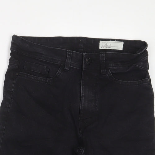 Peacocks Mens Grey Cotton Bermuda Shorts Size 30 in L10 in Regular Zip