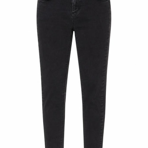 Oasis Womens Grey Cotton Skinny Jeans Size 10 L28 in Regular Zip