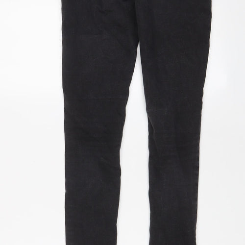 Oasis Womens Grey Cotton Skinny Jeans Size 10 L28 in Regular Zip