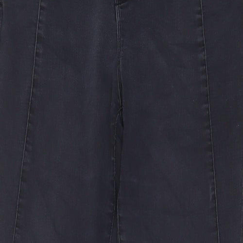 NEXT Womens Grey Cotton Skinny Jeans Size 12 L29 in Regular Zip