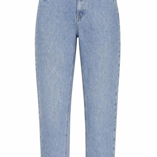 Denim & Co. Womens Blue Cotton Straight Jeans Size 10 L28 in Regular Zip
