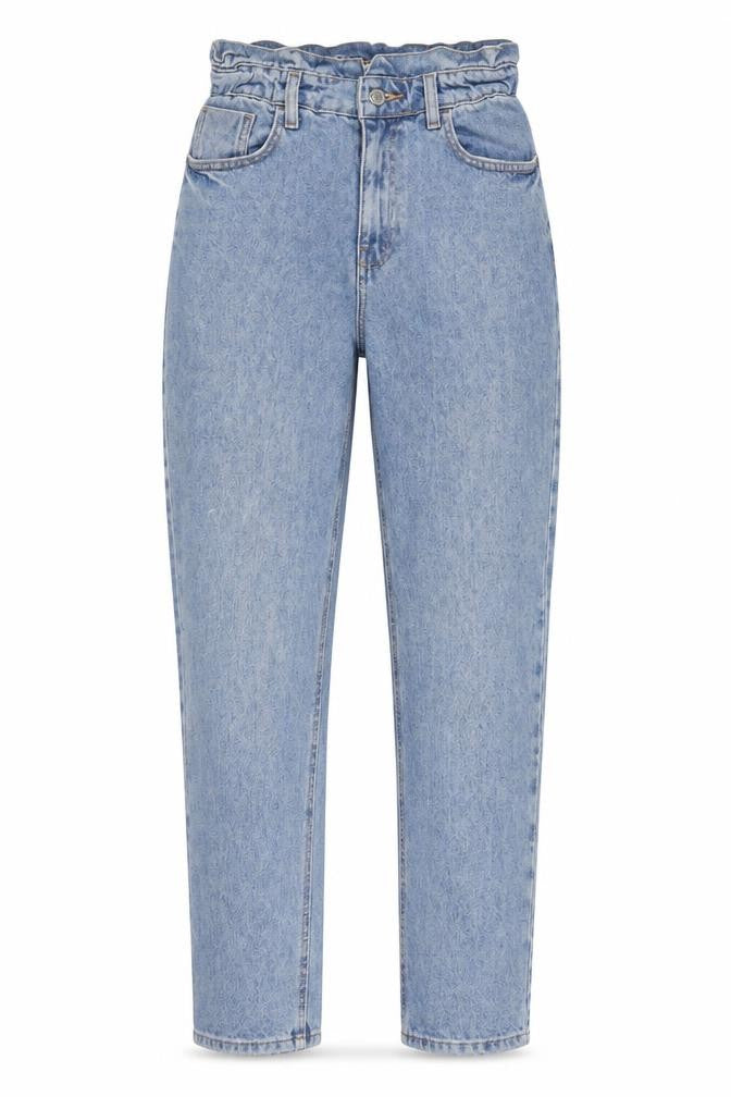 Denim & Co. Womens Blue Cotton Straight Jeans Size 10 L28 in Regular Zip