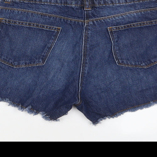 NEXT Girls Blue Cotton Bermuda Shorts Size 11 Years L3 in Regular Zip