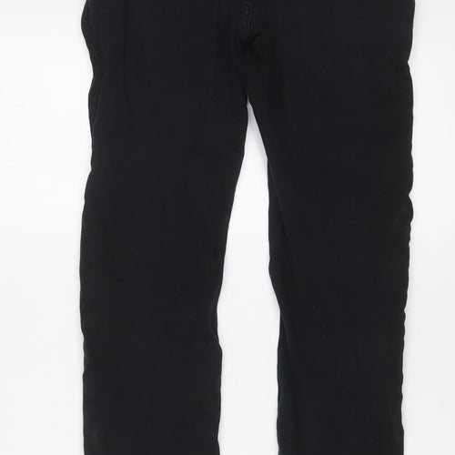 F&F Womens Black Cotton Skinny Jeans Size 8 L28 in Regular Zip - Zips