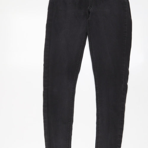 George Womens Black Cotton Skinny Jeans Size 8 L28 in Regular Zip