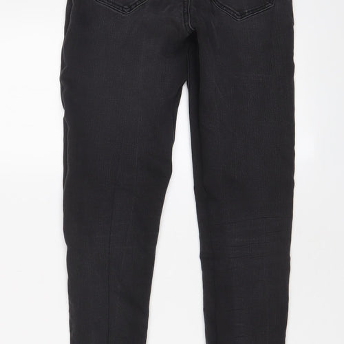 George Womens Black Cotton Skinny Jeans Size 8 L28 in Regular Zip