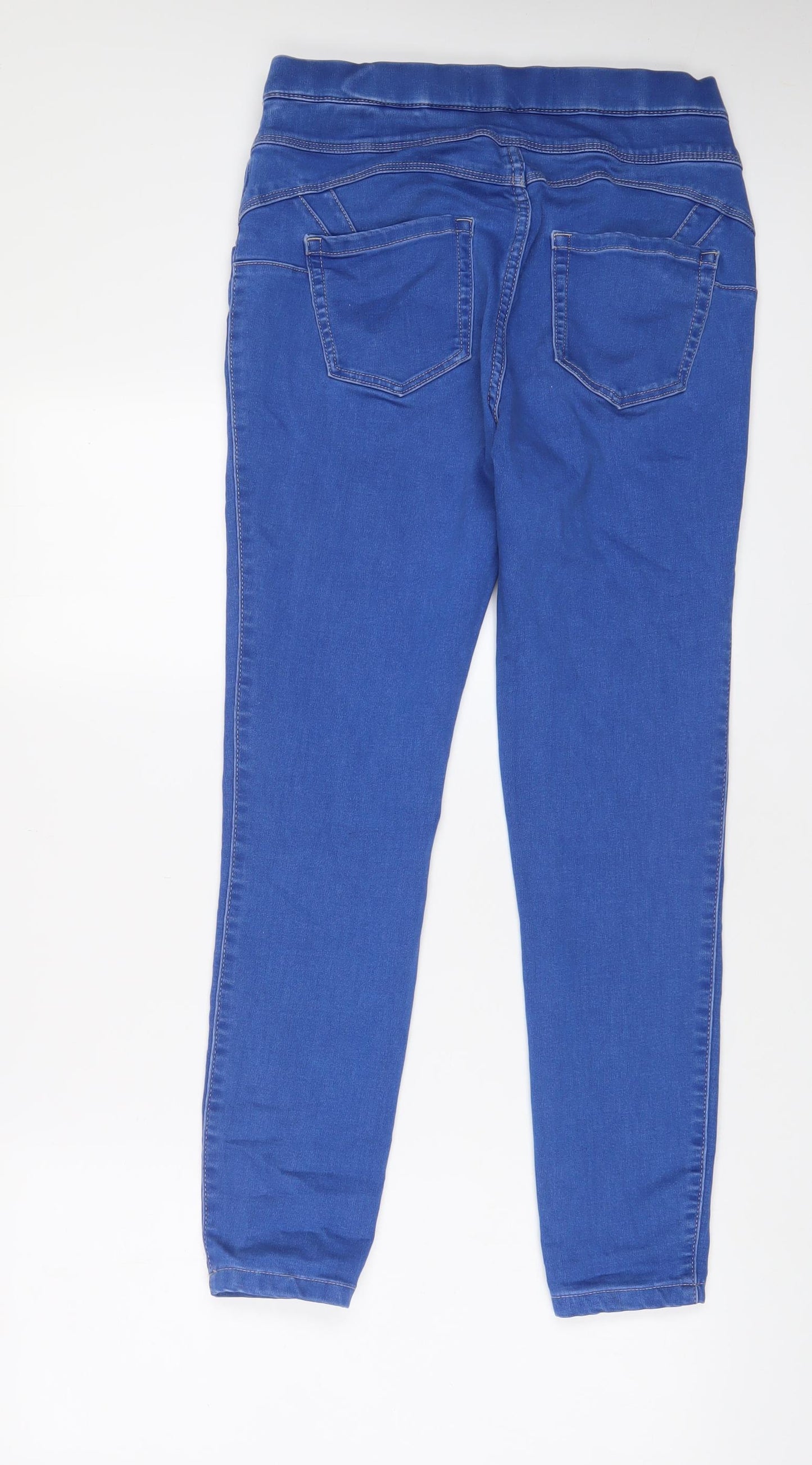 NEXT Womens Blue Cotton Jegging Jeans Size 12 L28 in Regular