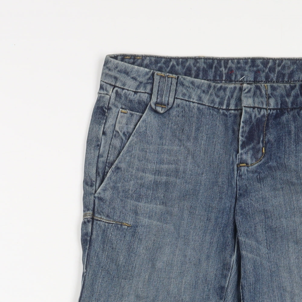 Seven7 Womens Blue Cotton Cropped Jeans Size 25 in L20 in Regular Hook & Eye