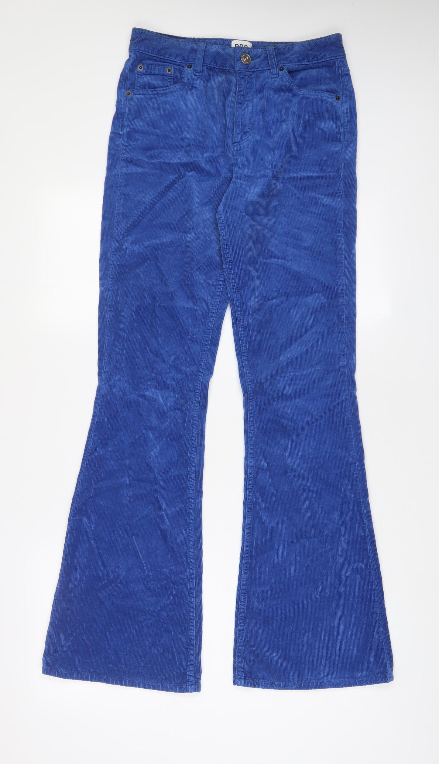 BDG Womens Blue Cotton Trousers Size 27 in L34 in Regular Zip