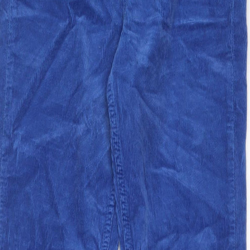 BDG Womens Blue Cotton Trousers Size 27 in L34 in Regular Zip